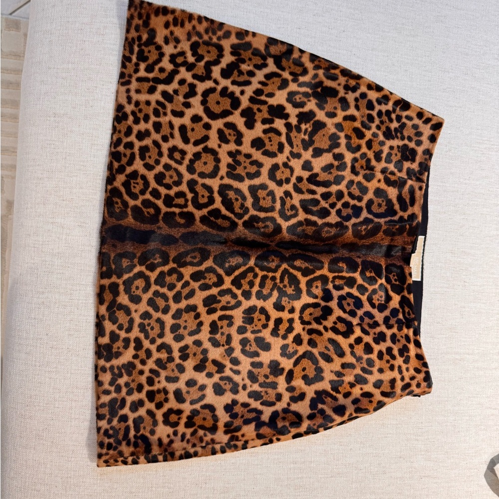 Michael Kors Animal Print Mini Skirt - Brown and Black - Picture 5 of 5